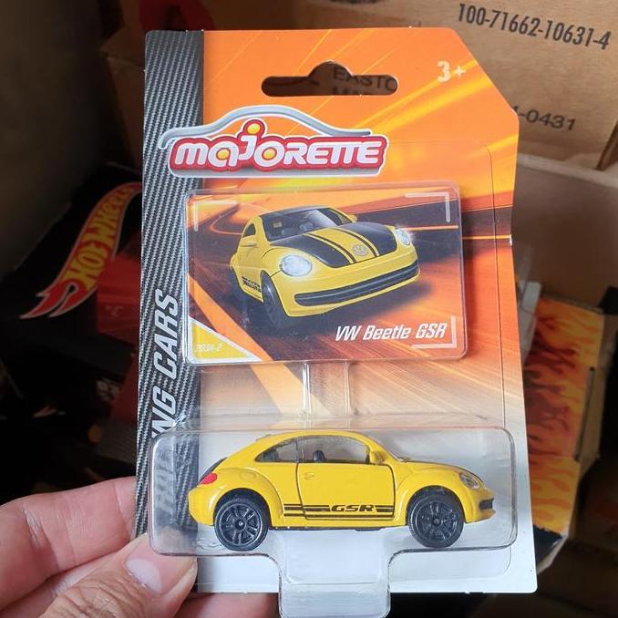 Original Majorette VW Beetle GSR Yellow