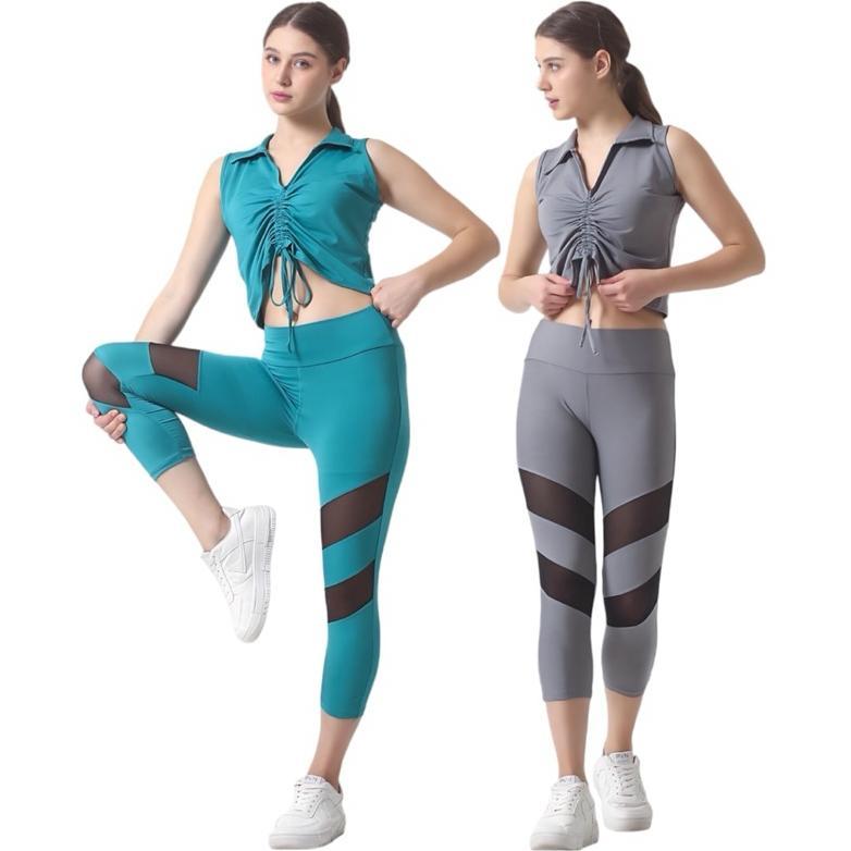 NEW PRODUCT Rs-Setelan olahraga wanita baju senam premium crop top baju senam aerobic terbaru leggin