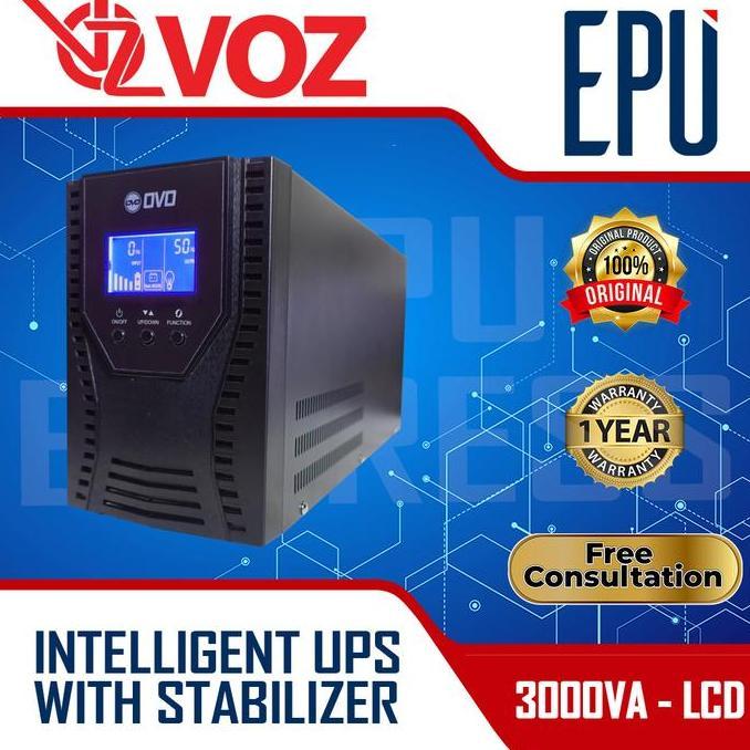 Zena_groupabadi - OVO UPS 3000VA 1800 Watt with AVR Stabilizer UPS LCD 3000 VA UPS 3KVA