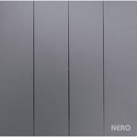 Promo Saklar 4 Gang Nero - Saklar 4 Tombol Nero Vega Q3L1641-Gr Grey