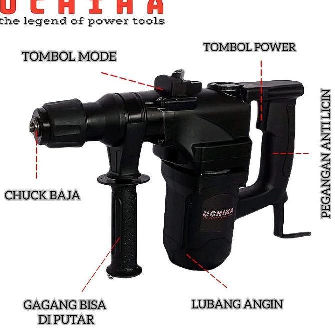 Sale Uchiha Type Uc-04 Bor Hammer Drill Rotary Bobok Beton Tembok Japan Teknologi New 2022