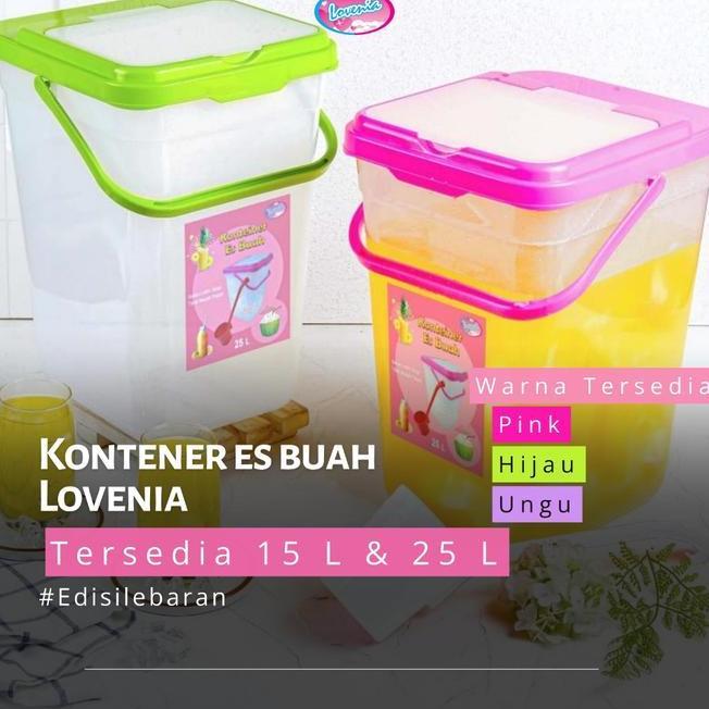 Toples Es Buah 15 Lt Bonus Gayung Bajur Tempat Es Buah Prasmanan Dengan Gagang Mudah Dibawa