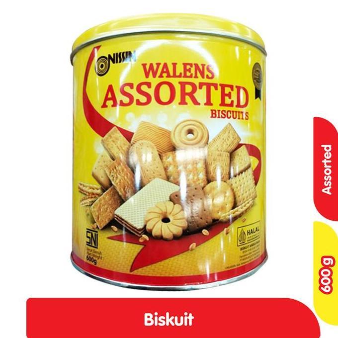 Nissin Walens Biskuit Kaleng Assorted 600 g