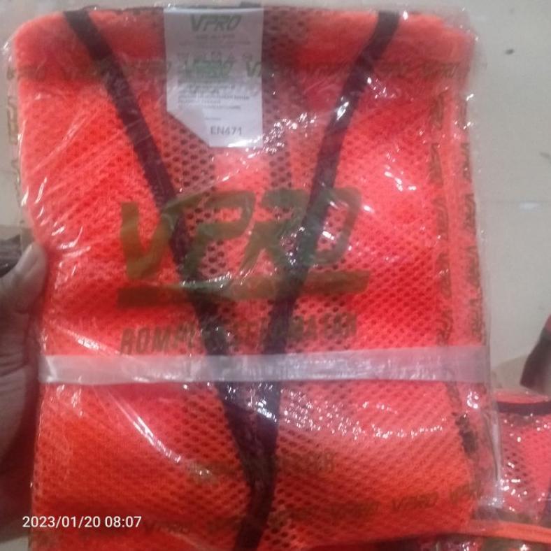 ORIGINAL ROMPI PROYEK JARING JALA SAFETY VEST SCOTH NYALA ROMPI GOSAVE GO SAVE VPRO ROMPI ORANGE HIJ