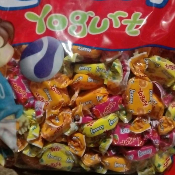 permen LAZERY yogurt sak besar isi 170 pcs