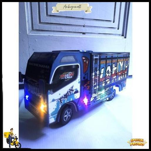 Miniatur Truk Oleng Kayu Full Lampu Kelip Harga Murah Dijamin Bagus