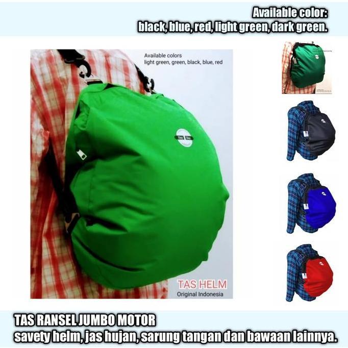 NEW TAS RANSEL HELM MOTOR GOJEK WATERPROOF SUPER KUAT ORI