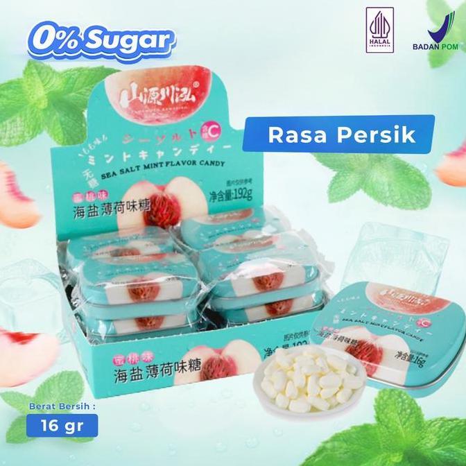 Yamamoto Kawahiro Permen Mint Bebas Gula +Vit C dan Sea Salt Halal BPOM Candy Food Snacks Camilan Im