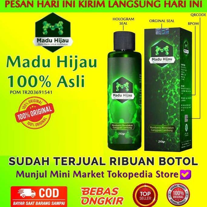 NEW MADU HIJAU 100% ASLI OBAT HERBAL ASAM LAMBUNG DAN GERD ORI