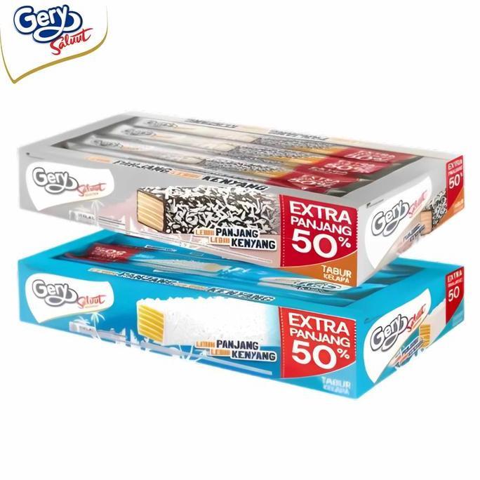 Gery Saluut Wafer / Wafer Tabur Kelapa / Wafer Salut Coklat / 1 Box