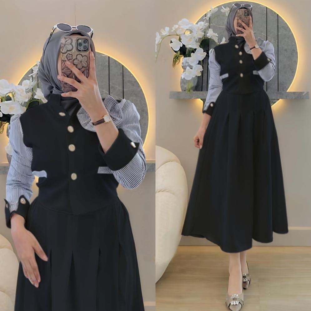 Limited Hana Set Rok / Setelan Muslim / One Set Rok