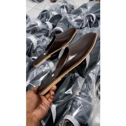 TERBARU Sandal slop kulit pria | sandal keren| sandal bali | kundangan | wedding / sepatu selop / AS