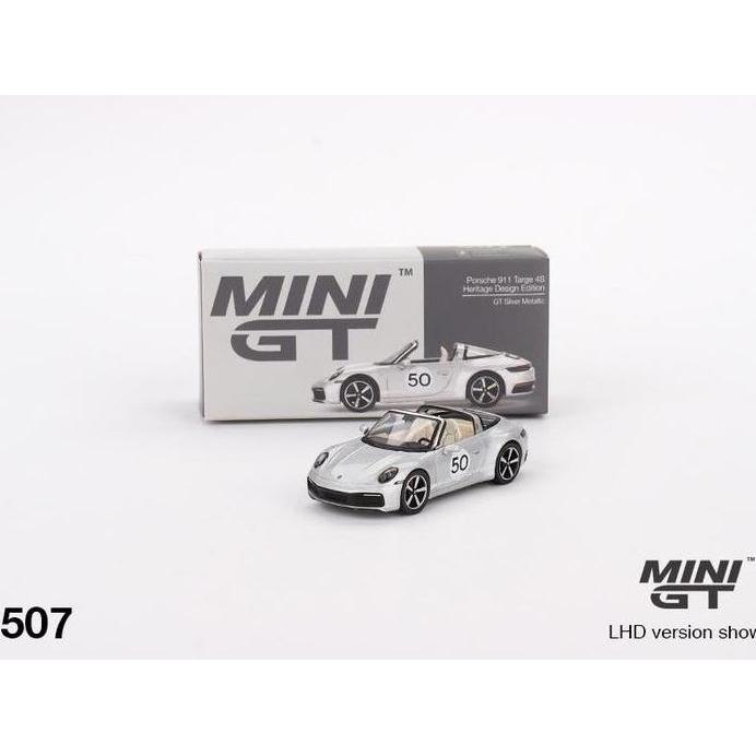 MINIGT 507 PORSCHE 911 TARGA 4S HERITAGE DESIGN EDITION GT SILVER MGT