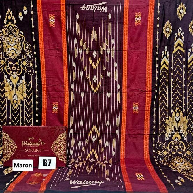Sarung Walang Signature Songket DJR Motif Dobby Jacquard Rantai Mewah