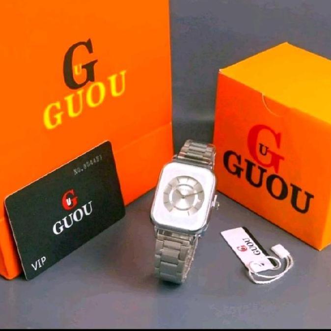 Jam Tangan Wanita Guou Kotak Original - Model Terbaru - Watches