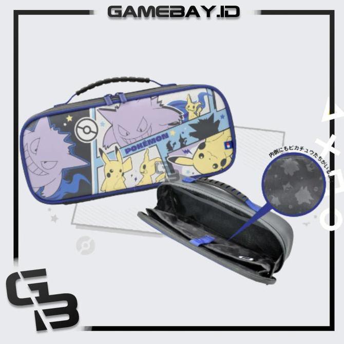 Nintendo Switch HORI V1 / V2 / Oled Carrying Case Pikachu x Mimikyu x Gengar (HORI) / Pouch / Bag mu