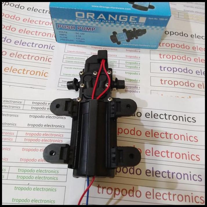DISKON POMPA DC 12V ORANGE MESIN CUCI MESIN SPRAYER MOBIL DAN DESINFEKTAN 