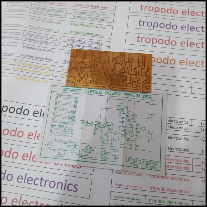 TERBARU PCB POWER AMPLIFIER 60 WATT STEREO 
