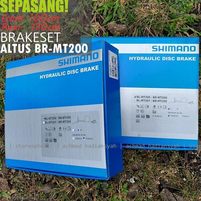 BNIB sepasang KANAN KIRI.. Brakeset SHIMANO MT200 Brakeset Hidrolik Rem Hidrolik MT200 SHIMANO Brake