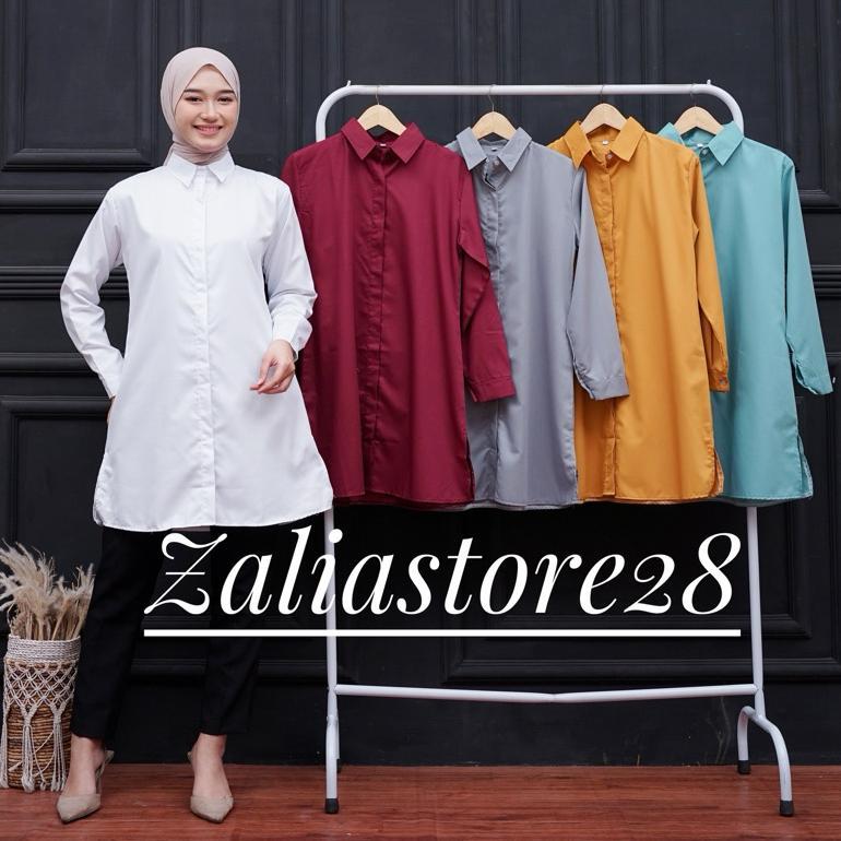Exclusive Tunik Toyobo/ Tunik Polos / Kemeja Tunik/ Blouse Tunik/Tunik Putih