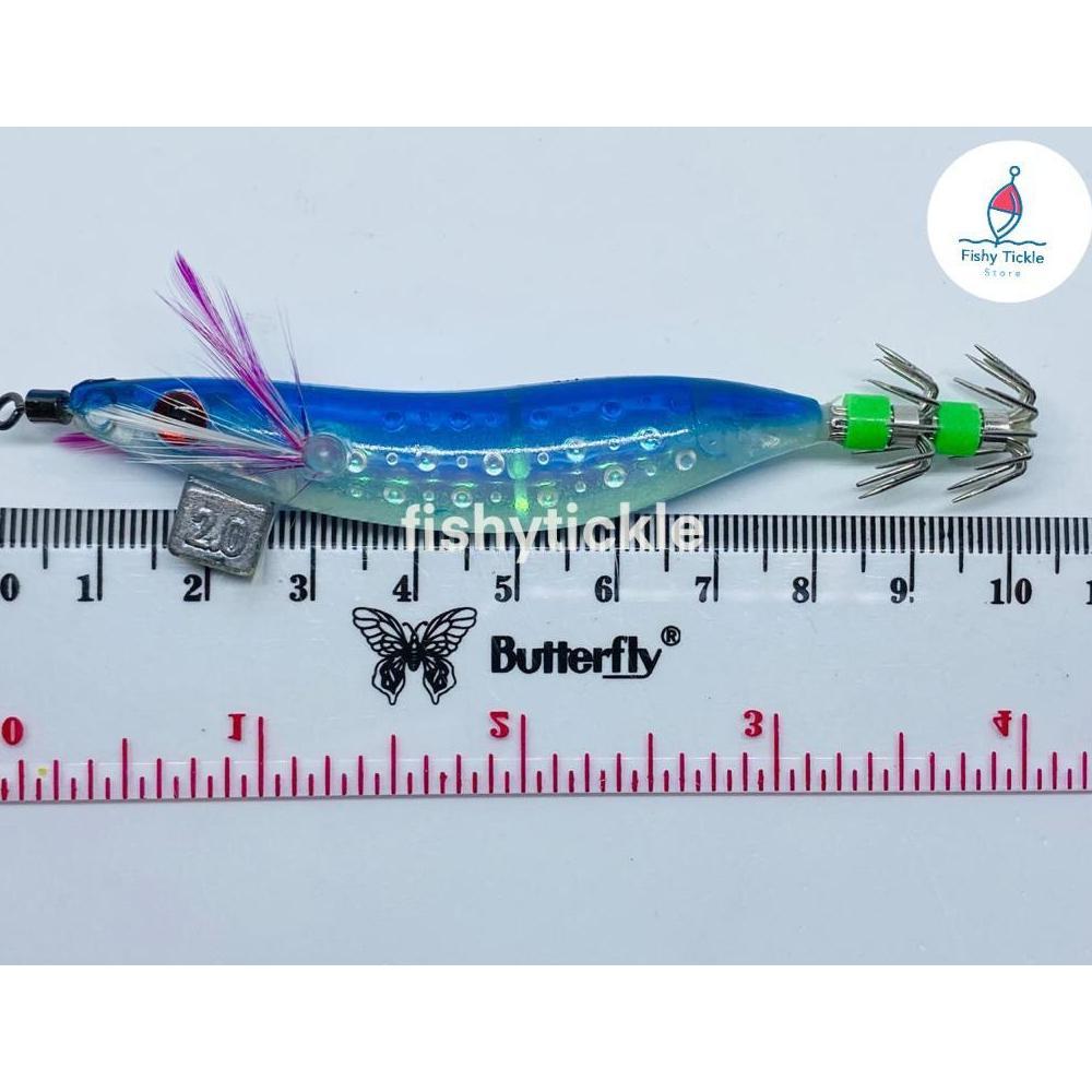 VELUXESPACE UMPAN PANCING CUMI MODEL UDANG - NON PREMIUM SQUID JIG (PERBUNGKUS ISI 5 BIJI) MURAH