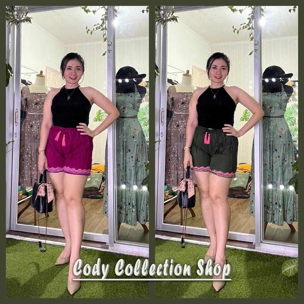 BIG PROMO Celana Pendek Wanita Dewasa | Celana Bordir Bali | Celana Pendek Bali | Celana Pendek Wani