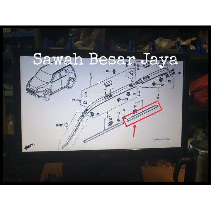 BEST DEAL WEATHER STRIP - KARET PELIPIT PLIPIT LIST LIS GARNISH BAWAH KACA PINTU LUAR BELAKANG TENGA