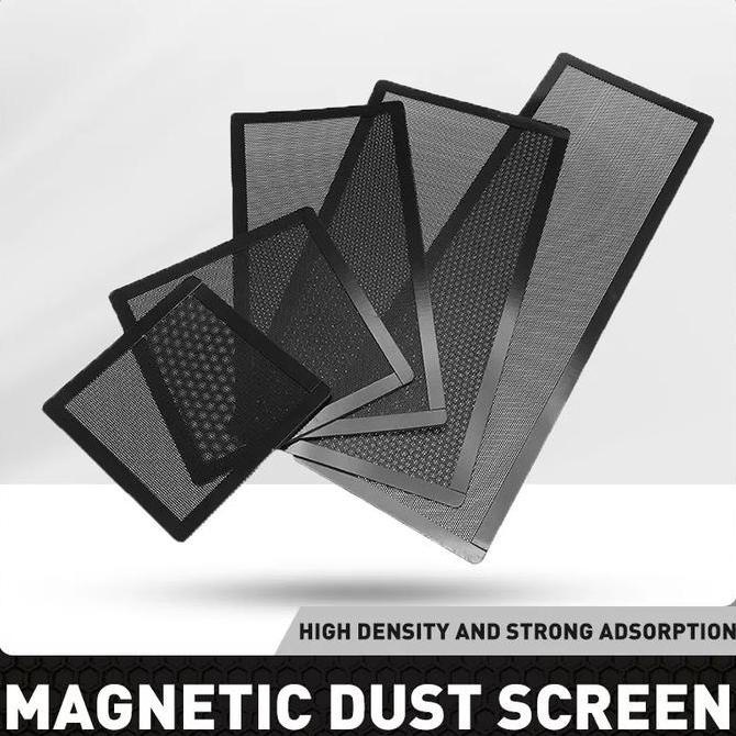 Filter fan magnetic pc kasa anti debu komputer mesh pvc dust proof