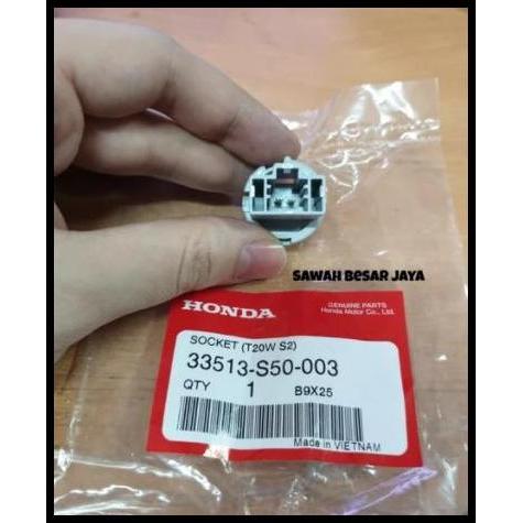 BEST DEAL SOKET SOCKET FITTING T20 BOHLAM LAMPU REM STOP LAMP KACA BESAR BELAKANG ATAS TENGAH HONDA 