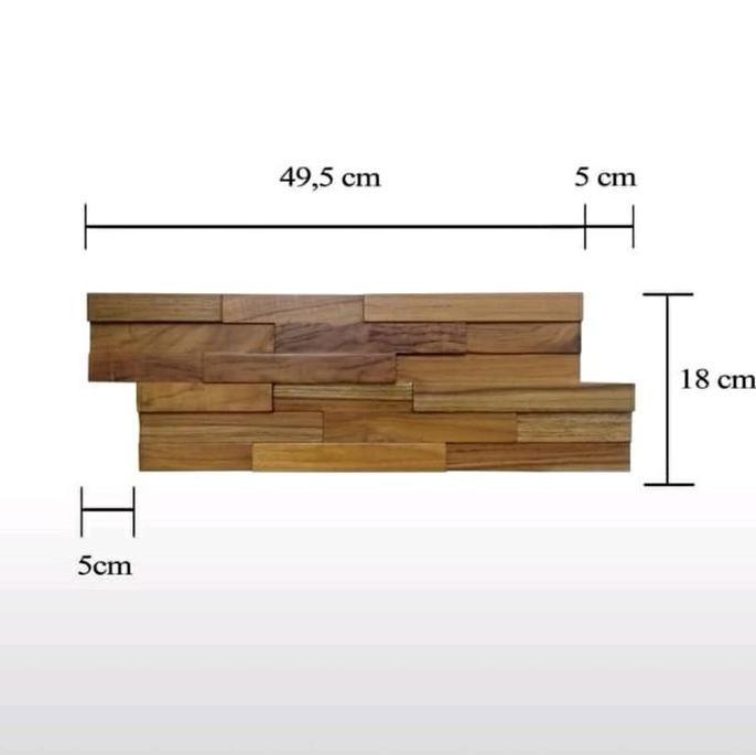 Soshoku- Wall Panel Jati - Panel Dinding Jati - Hiasan Dinding Kayu