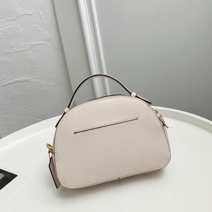 Sale Tas 1589 Serena Crossgrain Leather Satchel Chalk White
