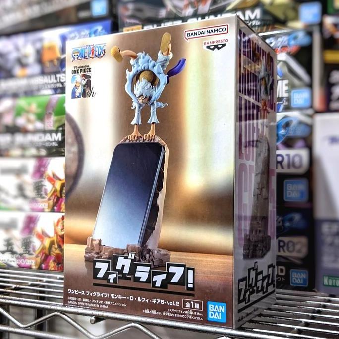 Figlife One Piece Figure - Luffy Gear 5 Vol 2 Stand Handphone HP Bandai Banpresto Figure