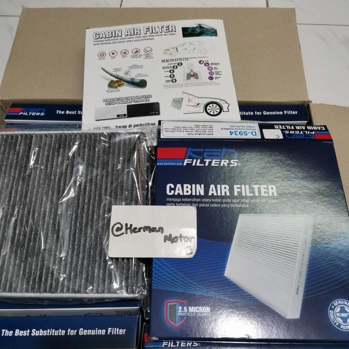 Promo Saringan udara Cabin Filter Ac CARBON KEN D5934 ALL new Ertiga XL7 FRONX Baleno Hatchb - Ertig