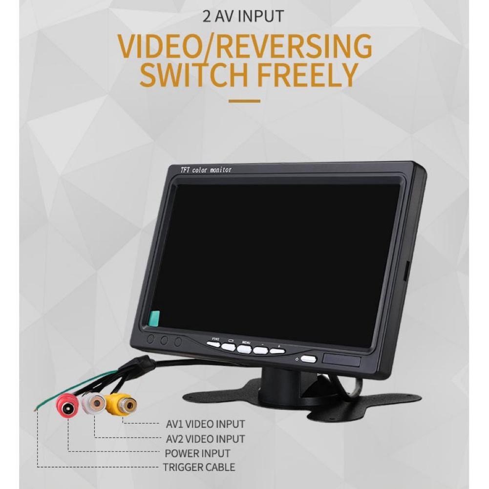 Yoelbaer Layar Monitor Mobil 7 Inch Car Digita Display TFT LCD