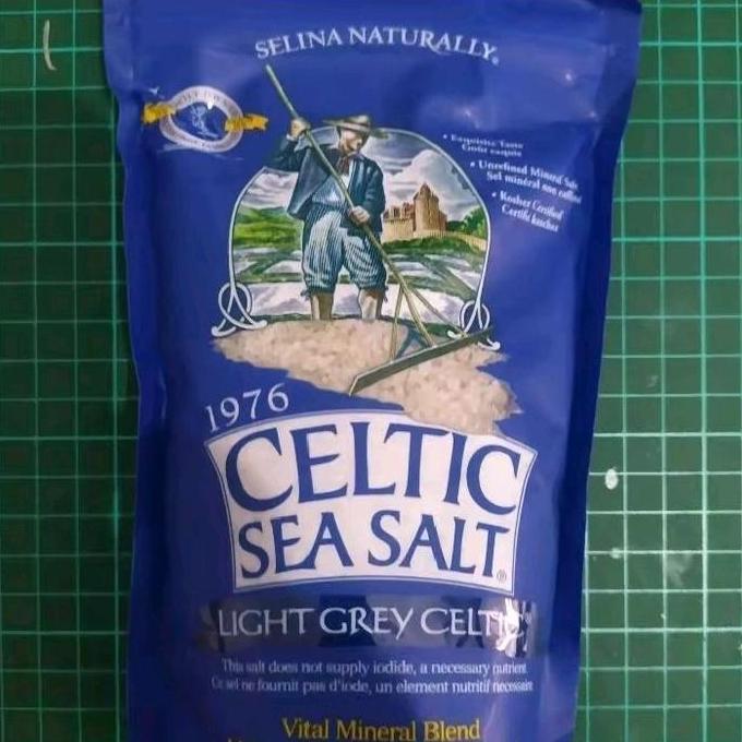 (Ready) Celtic Sea Salt Light Grey Celtic 454 Gram Butiran Garamnya Kasar