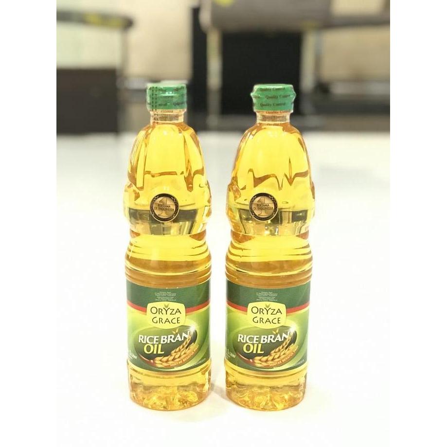 Oryza Grace Rice Bran Oil 1L Minyak Beras Bekatul Padi Oryza Grace 1 L