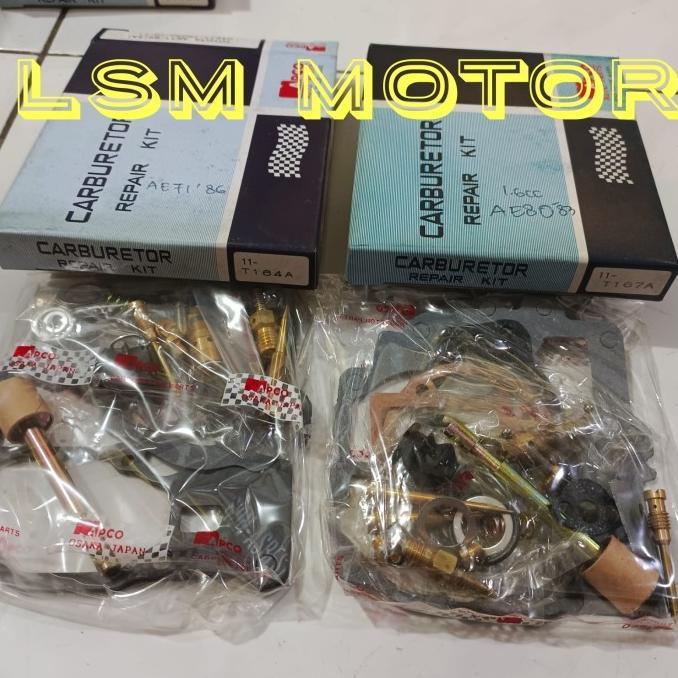 carburator kit napco asli japan corona corolla at151 GL 1.6 Ae80 - AE80