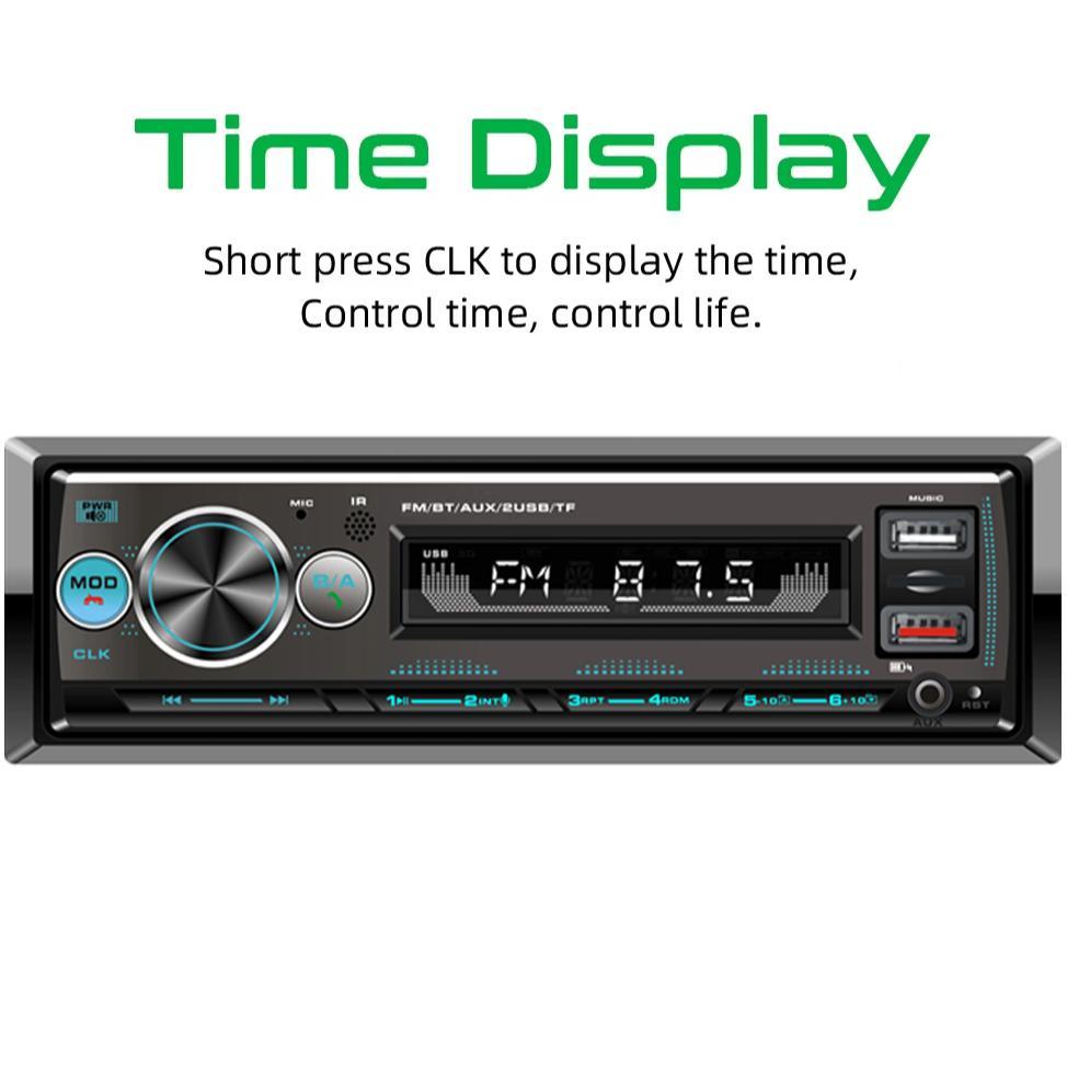 (Stok Siap)Gaya Pioneer Tape Audio Radio Mobil 1 Din Bluetooth 4x60W dengan Dual USB, Fungsi Lokasi 