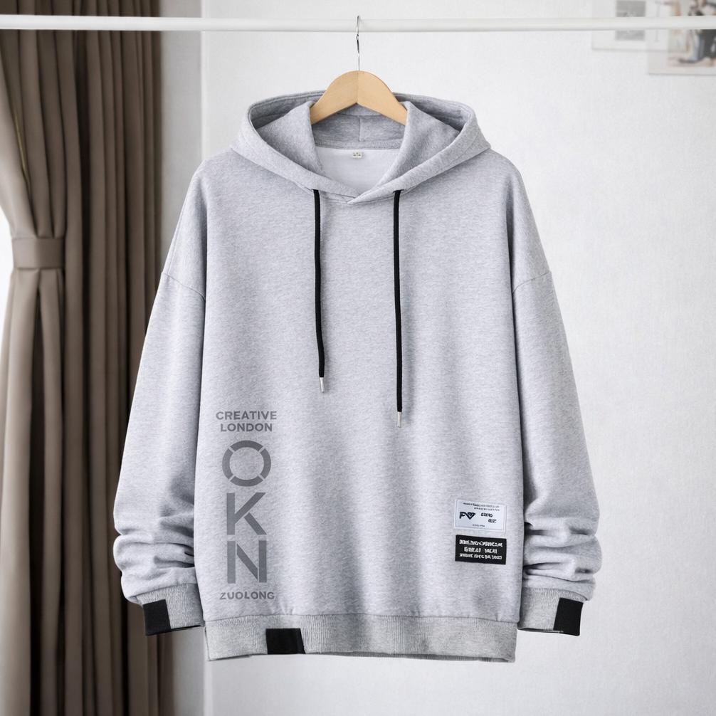 termurah vallina outfit okn hoodie listed sweater pria outerwear basic korean style premium