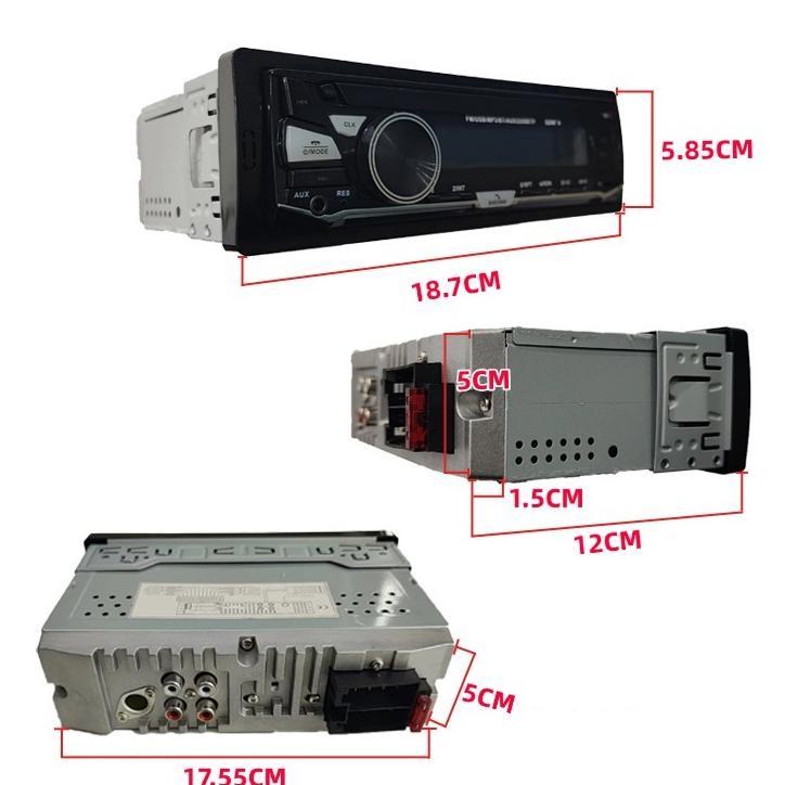 (Stok Siap)Gaya Pioneer Tape Audio Radio Mobil 1 Din Bluetooth 4x60W dengan Dual USB, Fungsi Lokasi 