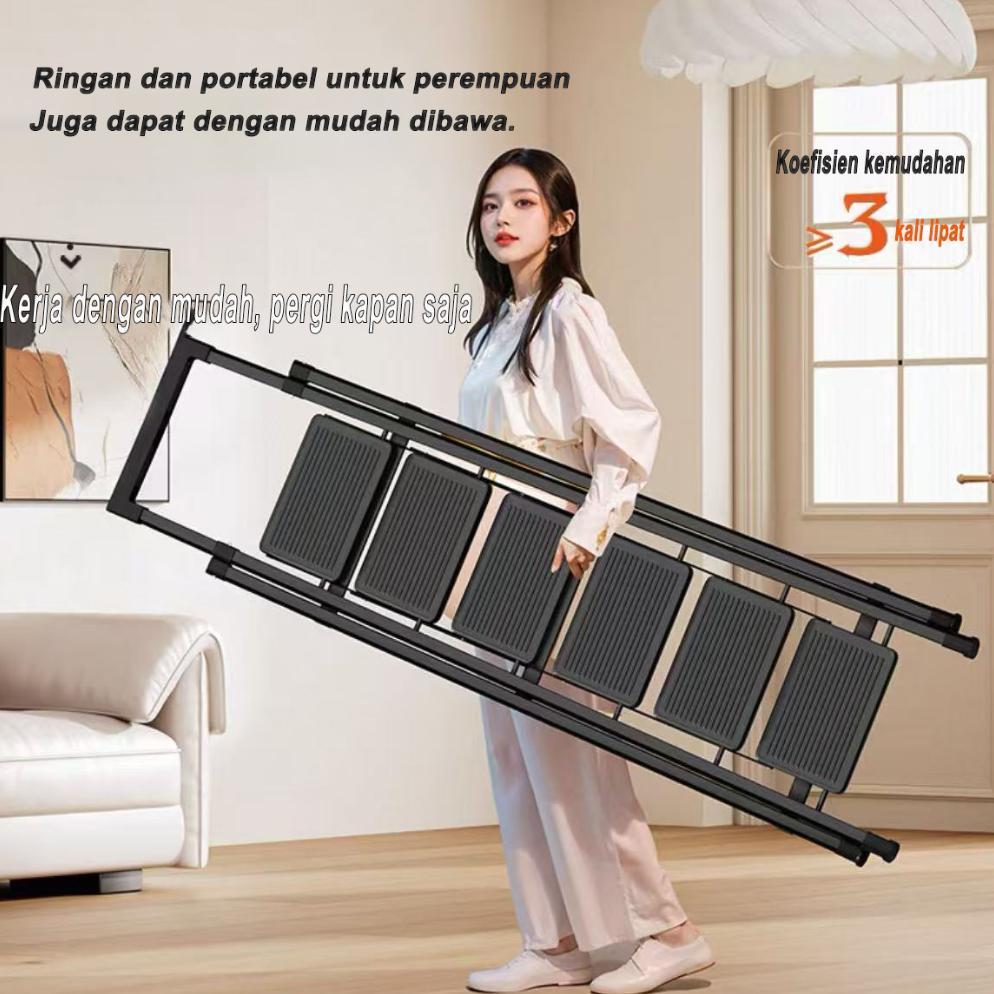 Tangga Tangga Lipat Multifungsi Lipat Tangga Besi Household Ladder Tangga Rumah Tangga minimalis Rum
