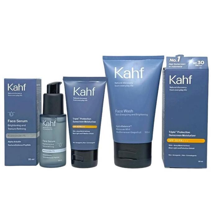 Paket Kahf Skincare Pria/Perawatan Cowo/ Cream Kulit Normal/ Kahf Kulit Berminyak / Kafh Berjerawat 