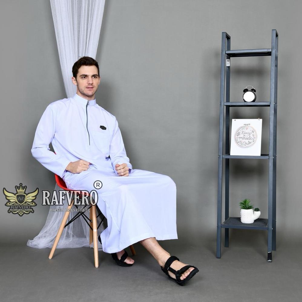 official jubah khaleed pria - jubah katun toyobo premium - gamis pria dewasa hitam polos- gamis pria