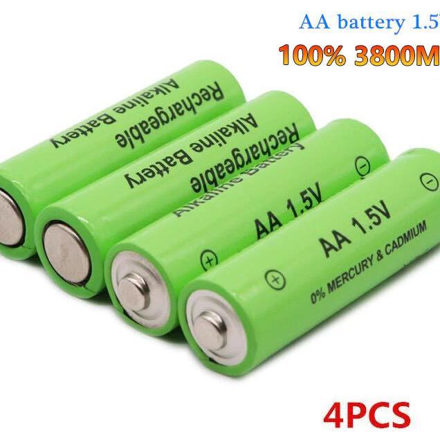 Baterai Cas Litium Aa Battery 1.5V 100% Label Baru 3800 Mah Baterai Isi Ulang Aa 1.5V
