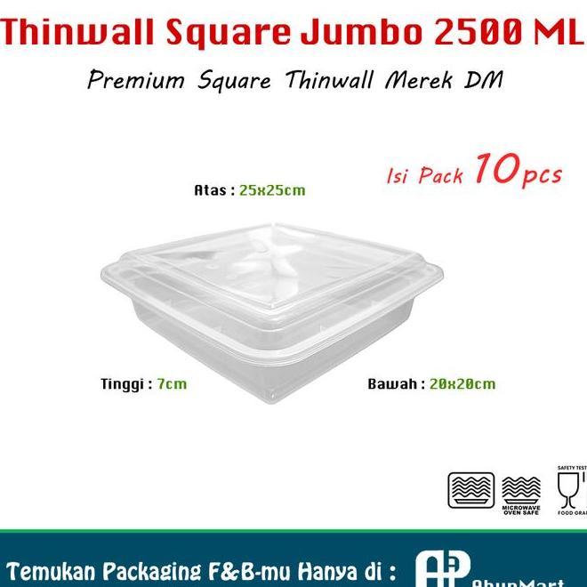 Thinwall 2 Ml Square Jumbo Dm Isi 10Pcs