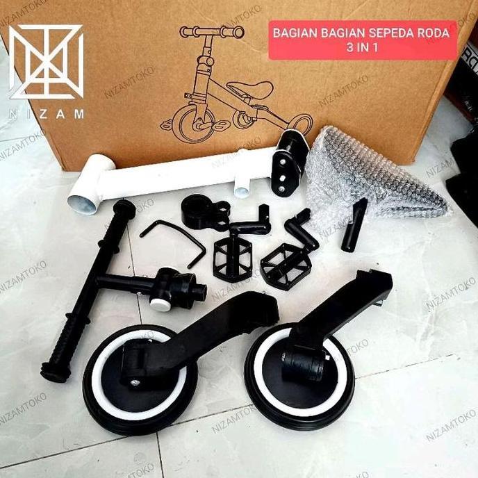 crizztophen - suku cadang sepeda roda tiga anak sparepart balancebike 3in1 terlengkap