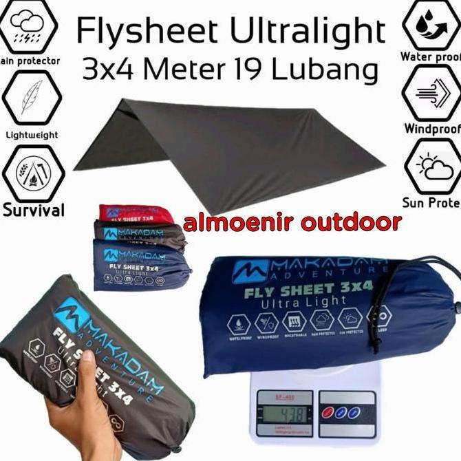 NEW FLY SHEET ULTRALIGHT 3X4 METER ORI