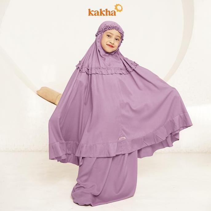 Kakha - Mukena Anak Basic Polos  (1-9 Tahun) / Mukena Rayon / Mukena balita / Mukena Anak Polos / Mu