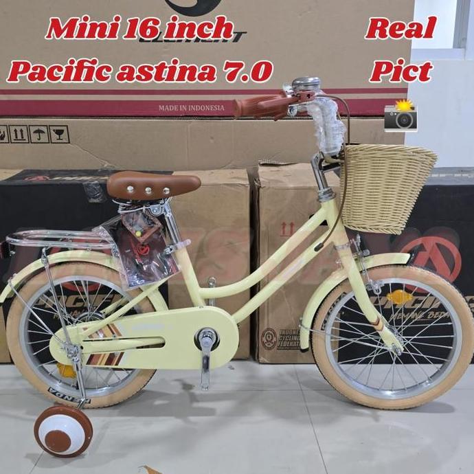 SEPEDA ANAK PEREMPUAN MINI 16 PACIFIC ASTINA 7.0 SEPEDA KERANJANG 16 INCH PACIFIC CLASSIX ASTINA 7.0