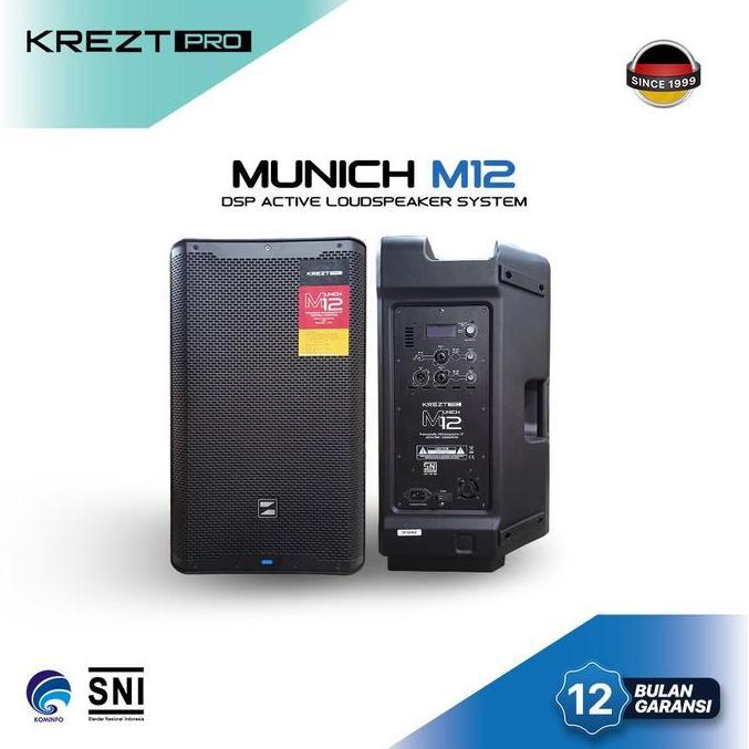 Promo Krezt Pro Speaker Aktif Munich M12 12Inch With Dsp Cod